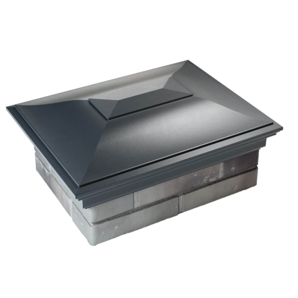 Колпак Zking Монблан Серый на столб 2х1.5 кирпича (515х385мм) Чита фото