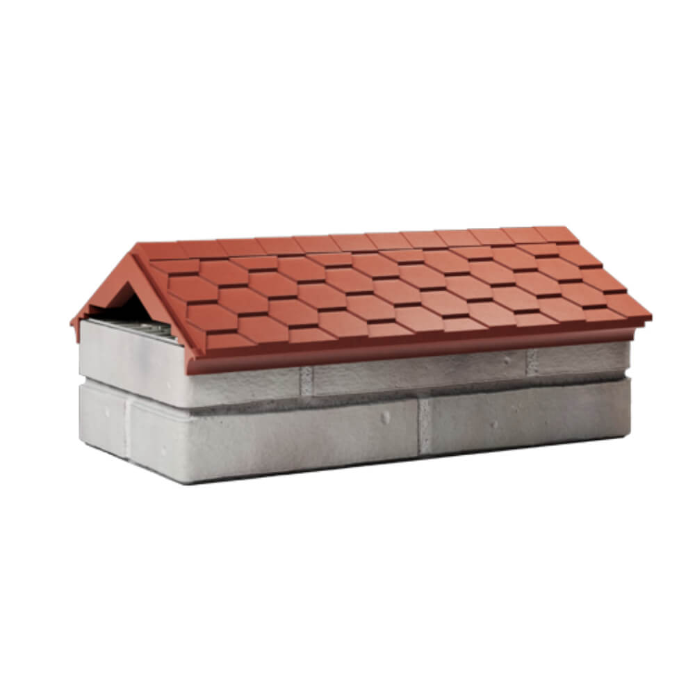 Парапет Zking Эверест Красный с посадкой на 1 кирпич (200/225/255мм) Чита фото