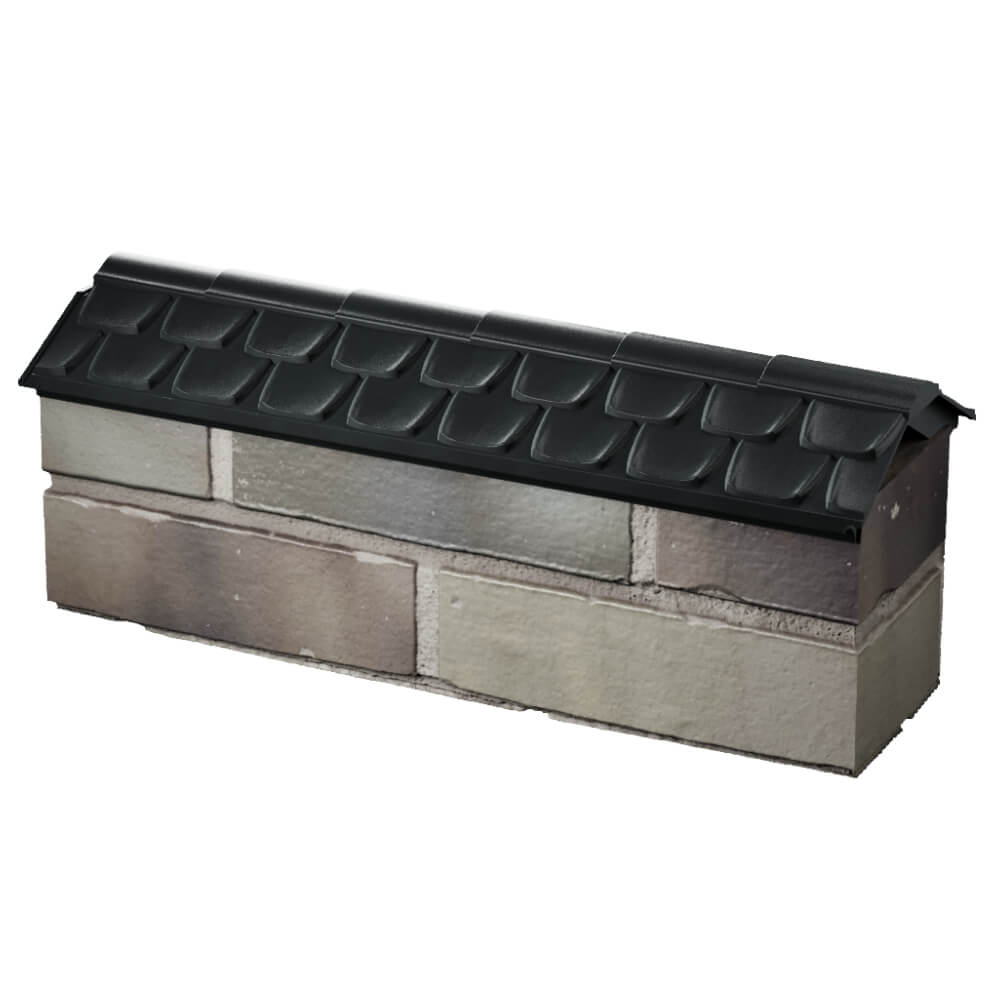 Парапет Zking Эльбрус Черный с посадкой на 0.5 кирпича (130мм) в Чите фото