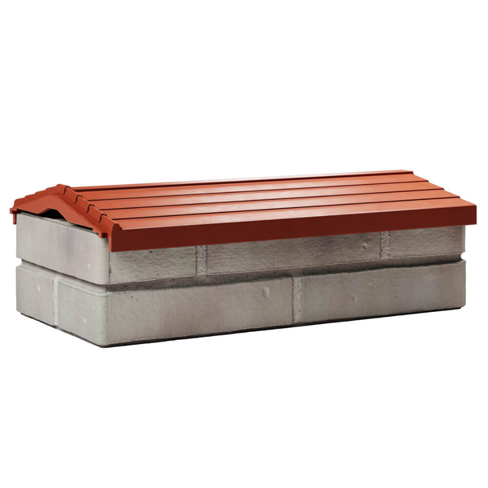 Парапет Zking Бона ХайТек Красный с посадкой на 1 кирпич (200/225/255мм) Чита фото