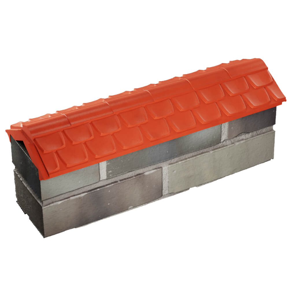 Парапет Zking Эльбрус Красный с посадкой на 0.5 кирпича (130мм) в Чите фото