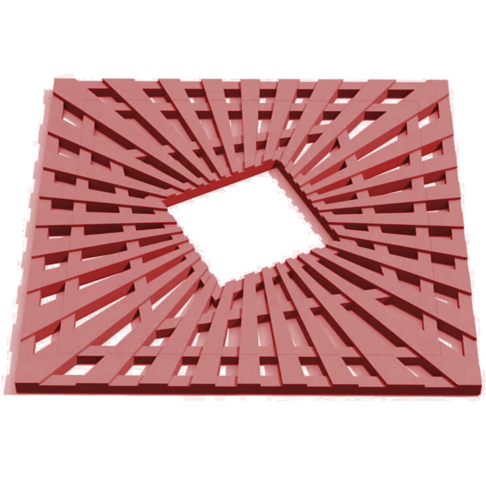 Приствольная решетка для дерева ZKING ATMOSPHERE 1.2х1.2м Красная Чита фото