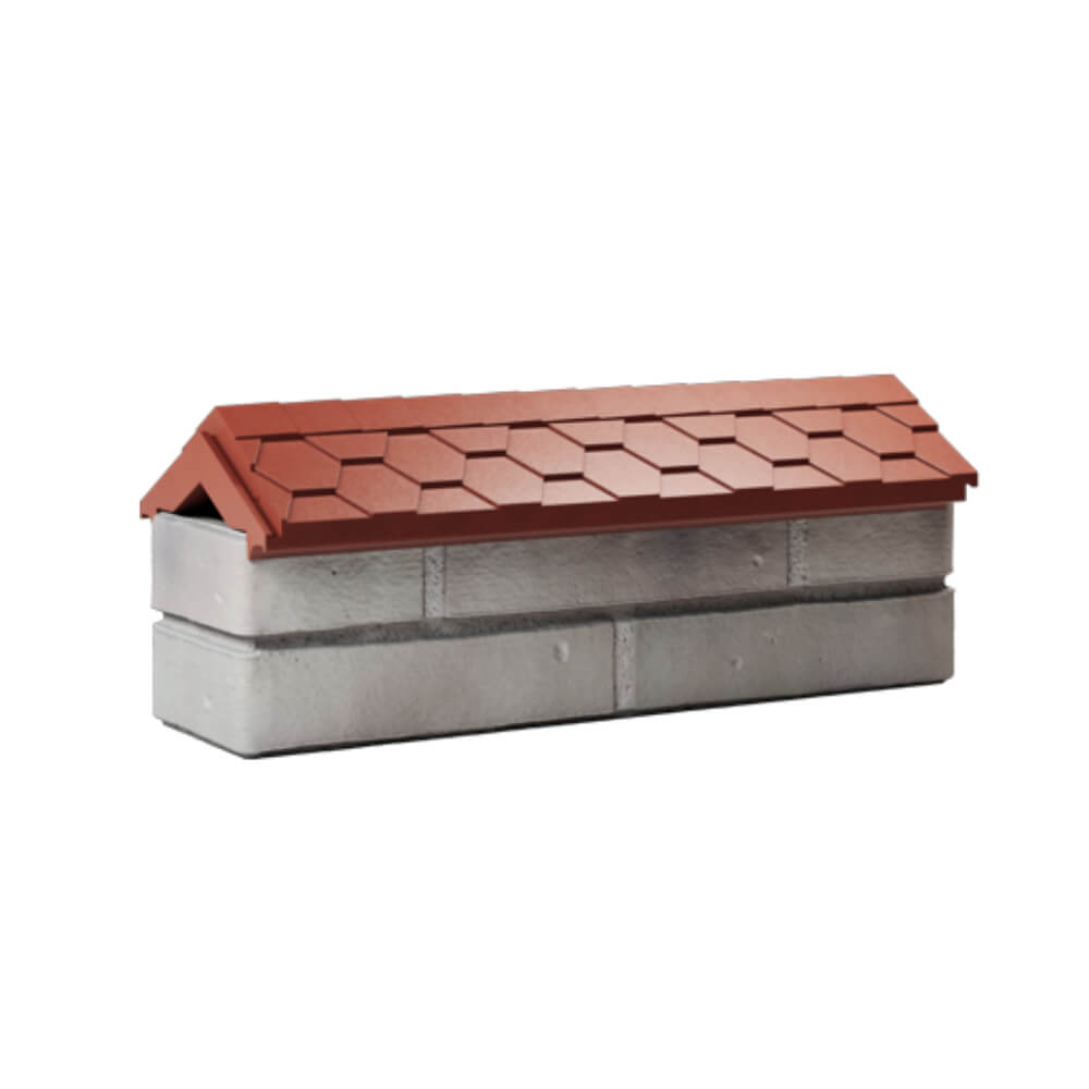 Парапет Zking Эверест Красный с посадкой на 0.5 кирпича (130мм) Чита фото