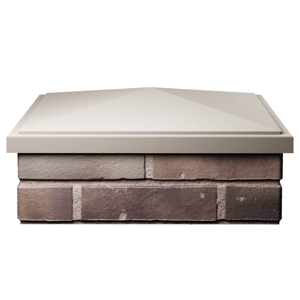 Колпак Zking БонаМоно Бежевый на столб 2х2 кирпича (515х515, 530х530мм) Чита фото