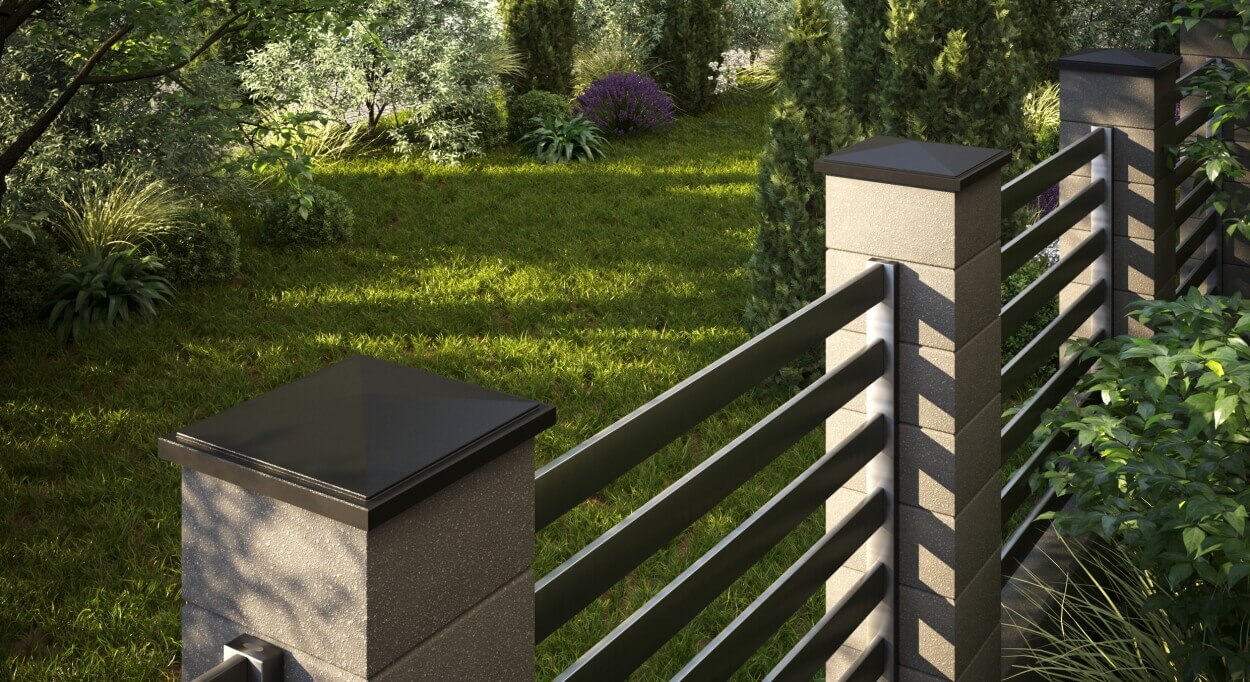 Колпак Zking БонаМоно Коричневый на столб 1.5х1.5 кирпича (385х385, 400х400мм) в Чите фото