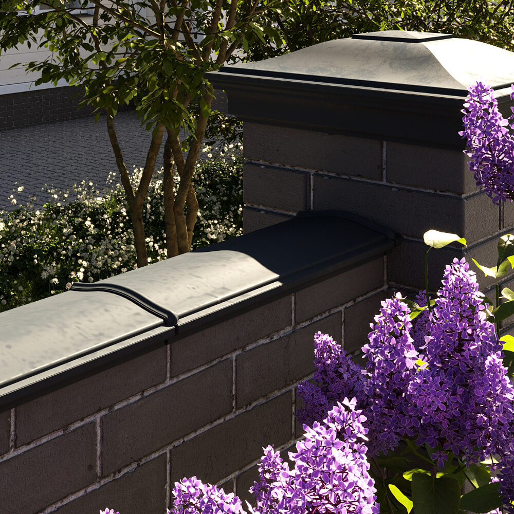 Парапет Zking Монблан Черный посадка на 0.5 кирпича (130мм) в Чите фото