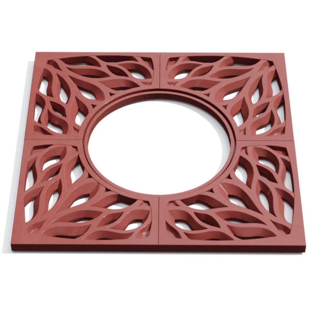 Приствольная решетка для дерева ZKING CRUST 1.2х1.2м Красная Чита фото