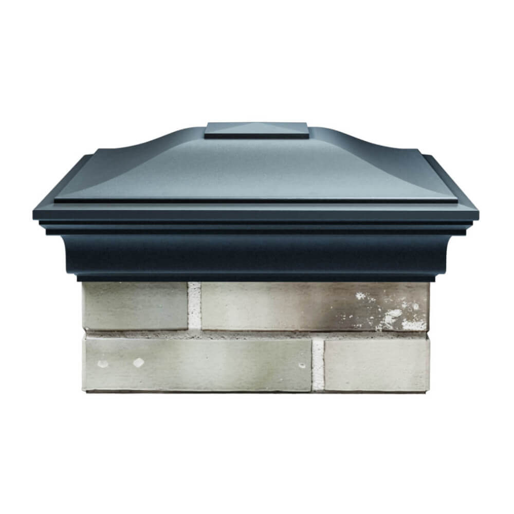 Колпак Zking Монблан Серый на столб 1.5х1.5 еврокирпича 0.7НФ (355х355мм) Чита фото