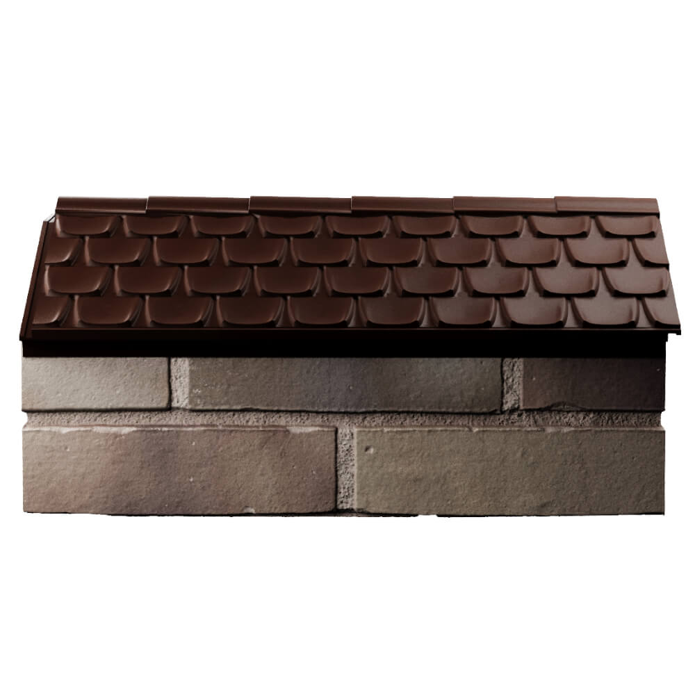 Парапет Zking Эльбрус Коричневый с посадкой на 1 кирпич (255мм) в Чите фото
