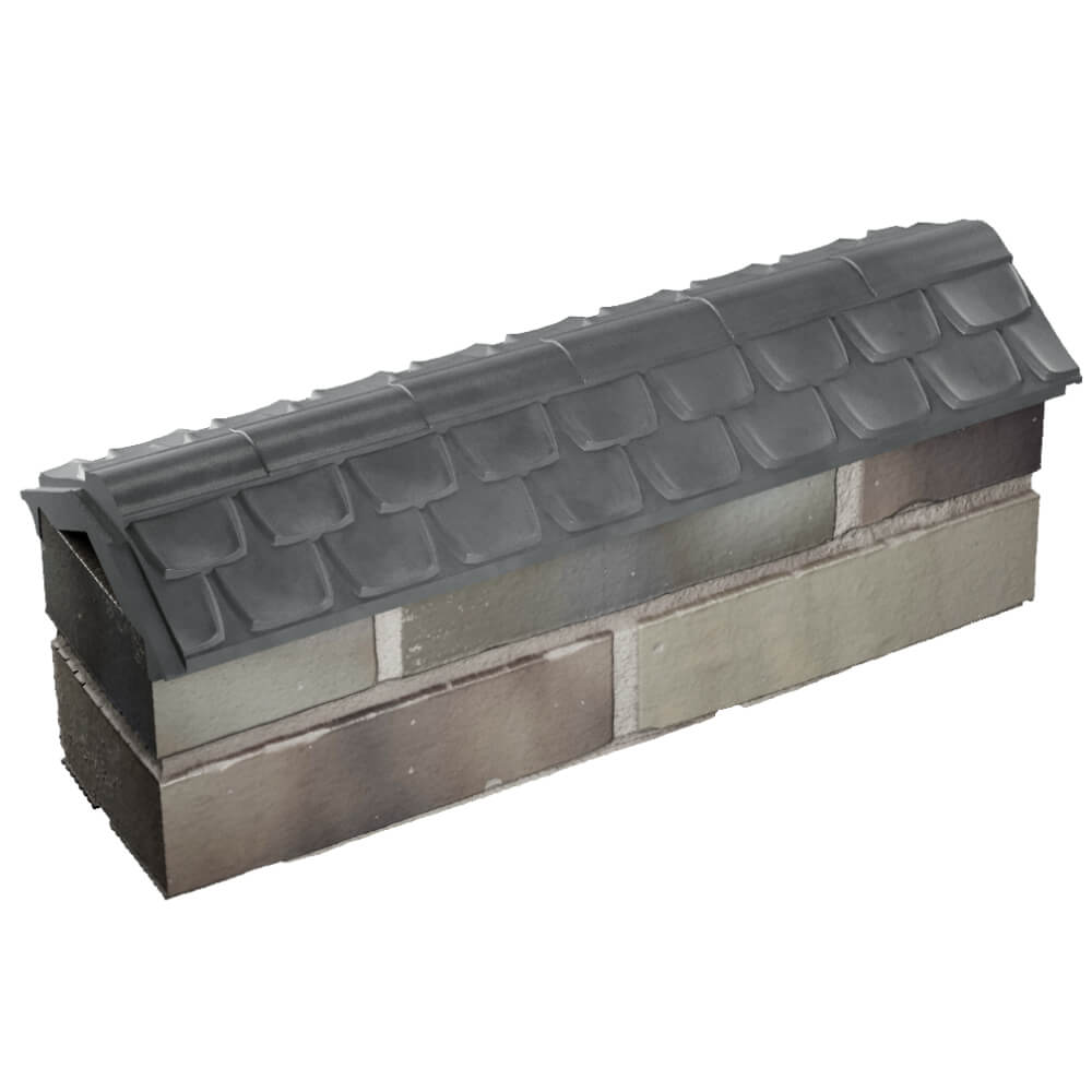 Парапет Zking Эльбрус Серый с посадкой на 0.5 кирпича (130мм) в Чите фото