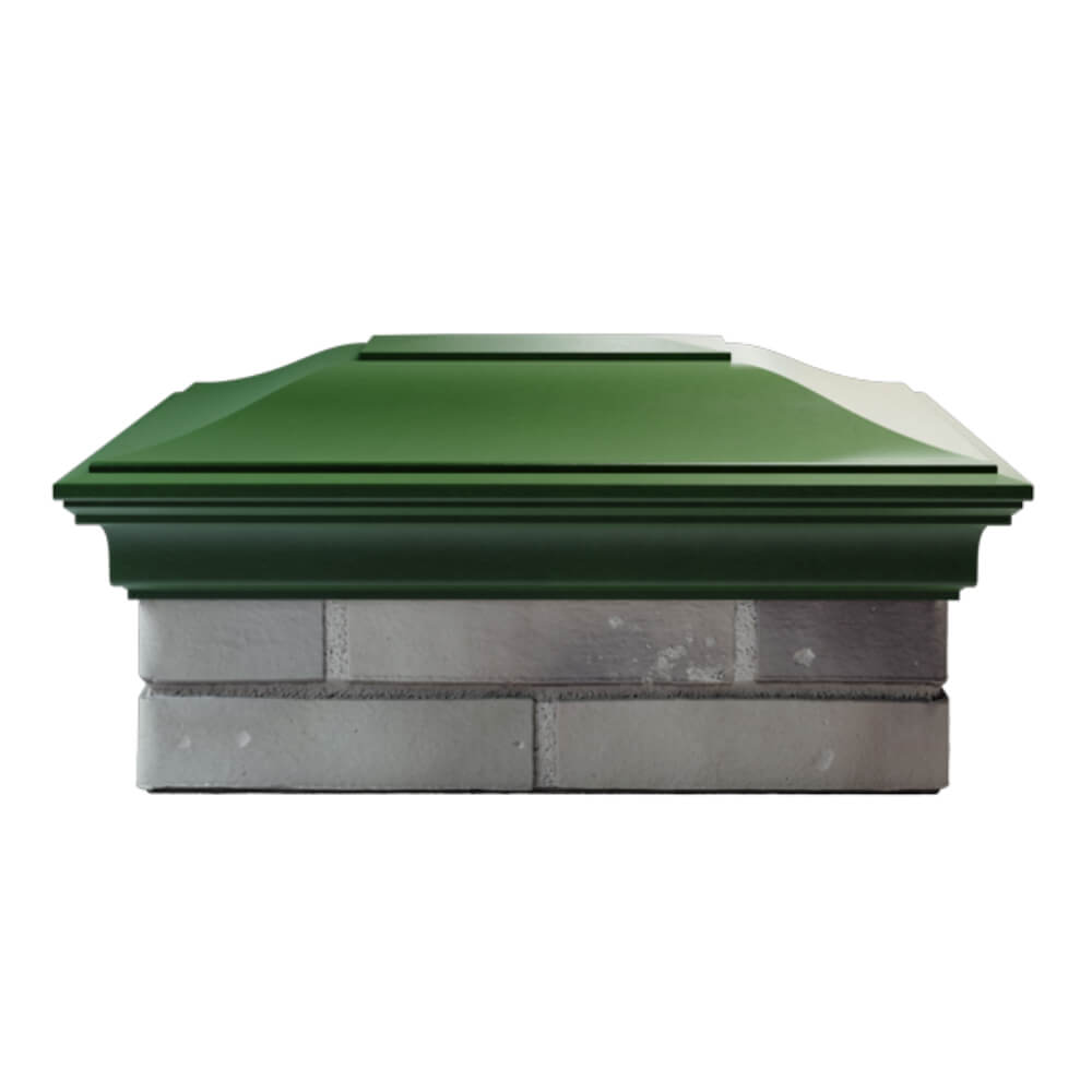 Колпак Zking Монблан Зеленый на столб 2х1.5 кирпича (515х385мм) в Чите фото