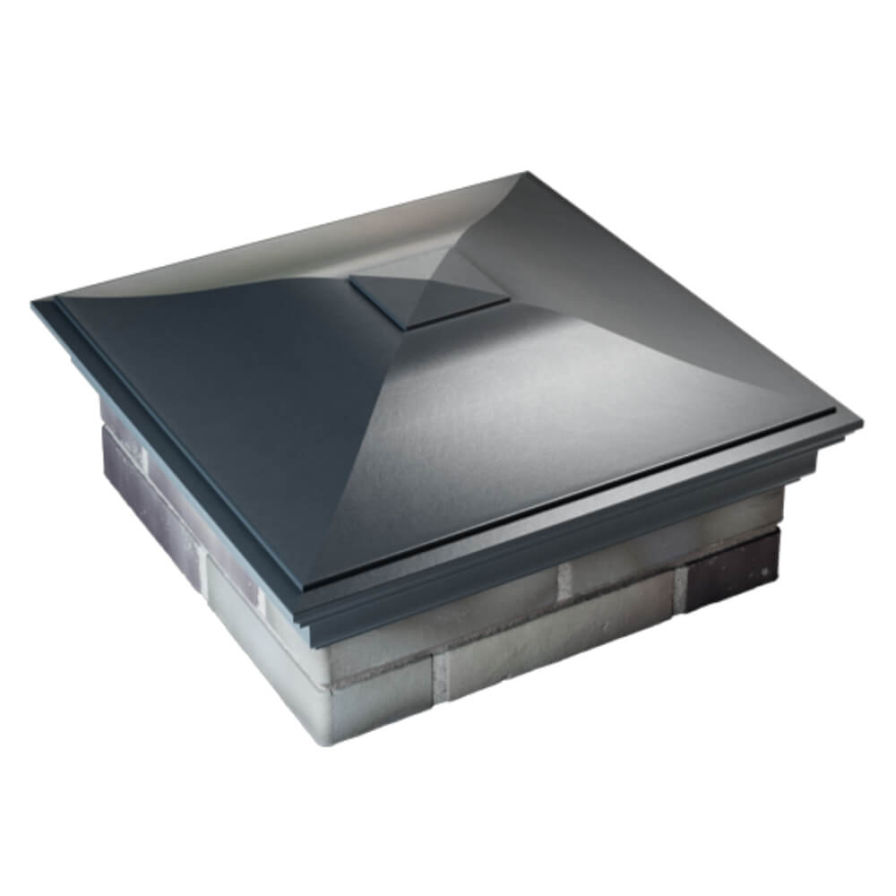 Колпак Zking Монблан Серый на столб 2х2 кирпича (515х515мм) Чита фото