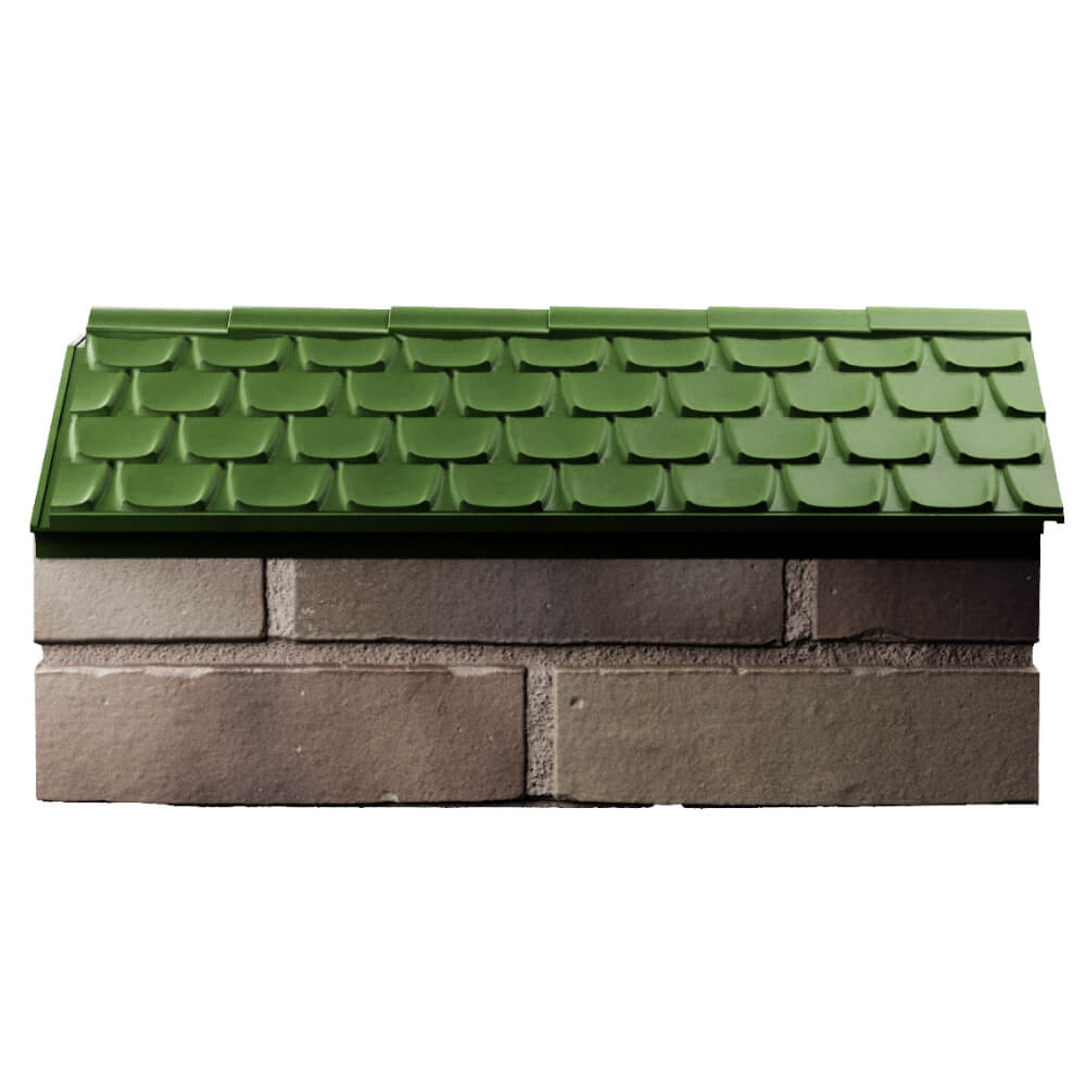 Парапет Zking Эльбрус Зеленый с посадкой на 1 кирпич (255мм) в Чите фото