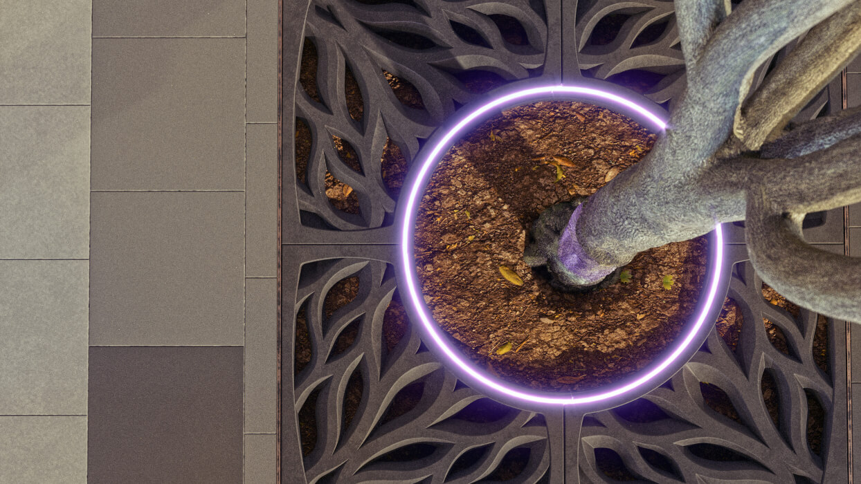 Приствольная решетка для дерева ZKING CRUST 1.2х1.2м Черная в Чите фото