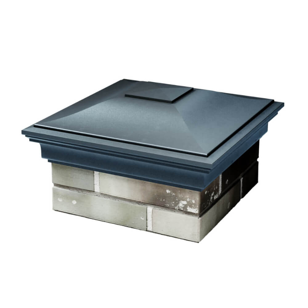 Колпак Zking Монблан Серый на столб 1.5х1.5 еврокирпича 0.7НФ (355х355мм) в Чите фото