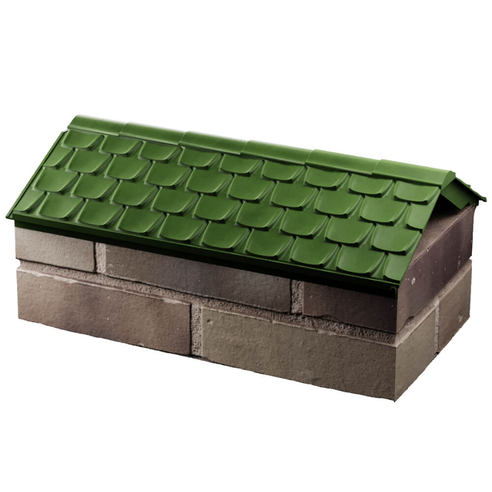 Парапет Zking Эльбрус Зеленый с посадкой на 1 кирпич (255мм) в Чите фото