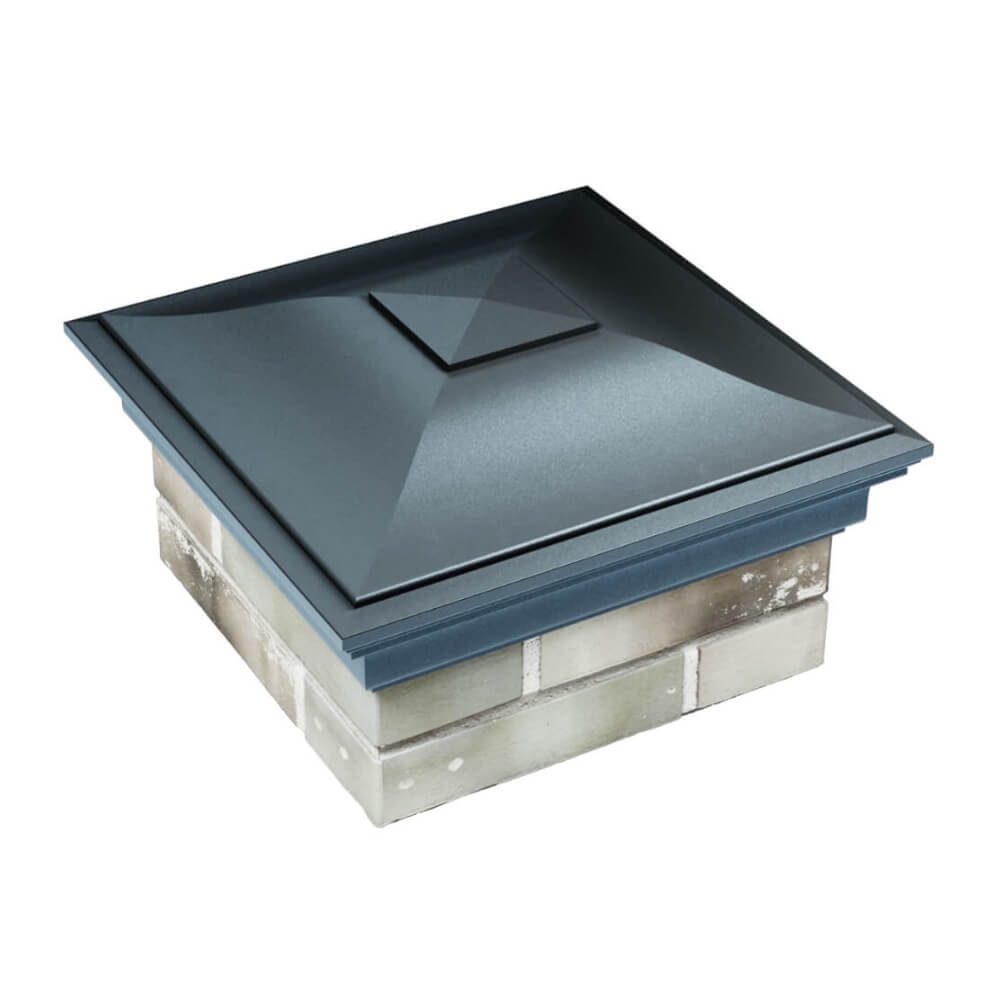 Колпак Zking Монблан Серый на столб 1.5х1.5 еврокирпича 0.7НФ (355х355мм) в Чите фото