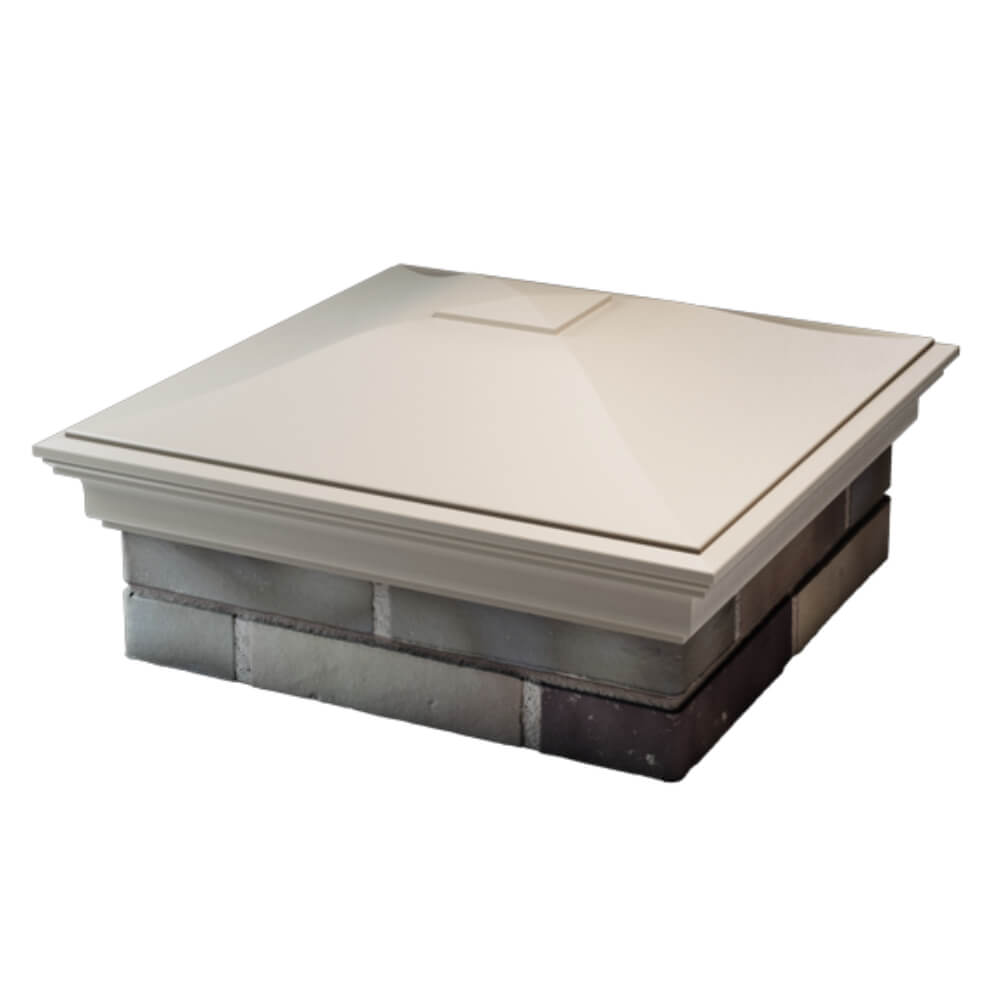 Колпак Zking Монблан Бежевый на столб 2х2 кирпича (515х515мм) в Чите фото