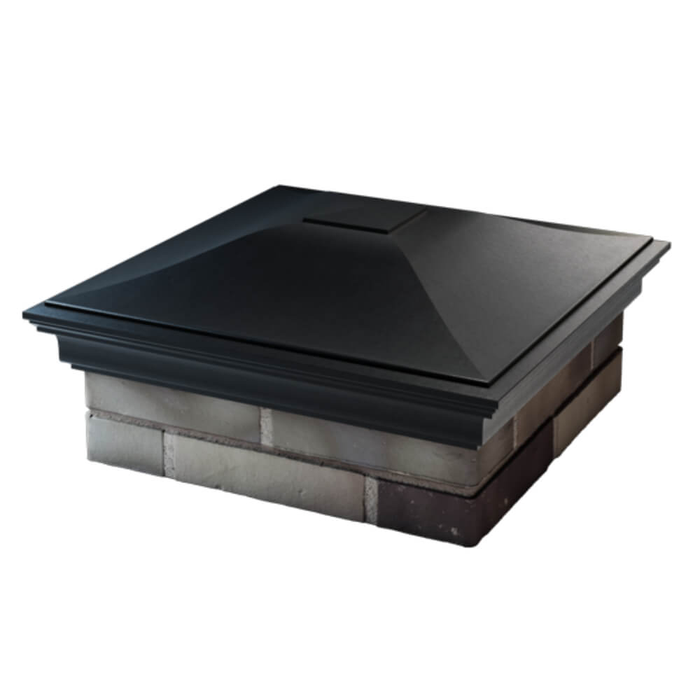 Колпак Zking Монблан Черный на столб 2х2 кирпича (515х515мм) в Чите фото