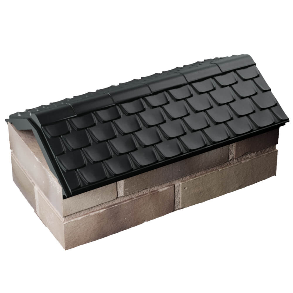 Парапет Zking Эльбрус Черный с посадкой на 1 кирпич (255мм) в Чите фото