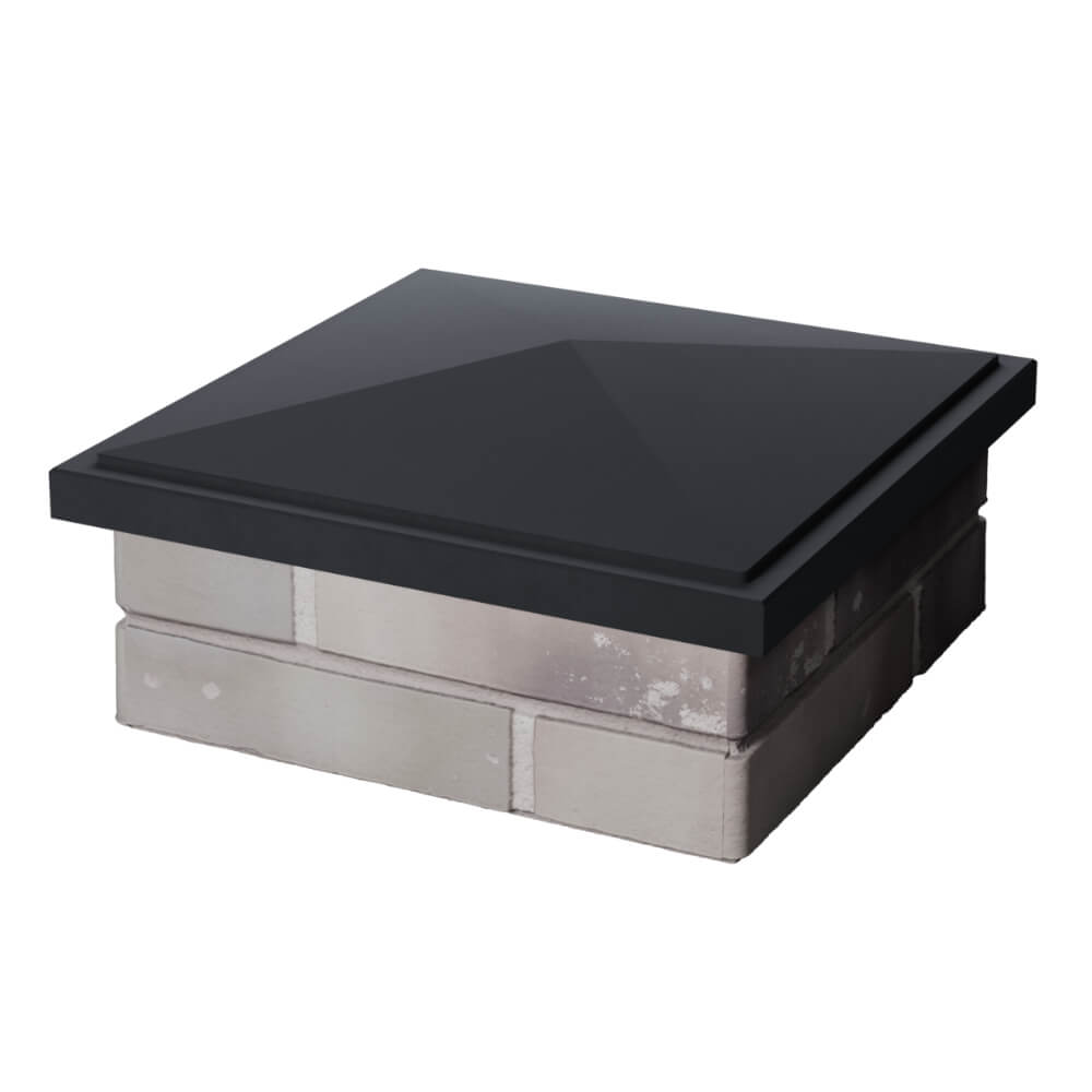 Колпак Zking БонаМоно Серый на столб 1.5х1.5 кирпича (385х385, 400х400мм) в Чите фото