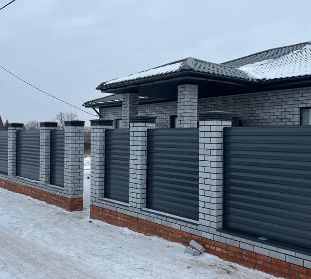 Колпак Zking Бона ХайТек Серый на столб 1.5х1.5 кирпича (385х385мм) в Чите фото