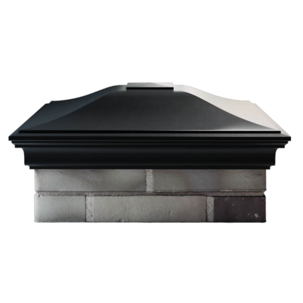 Колпак Zking Монблан Черный на столб 2х2 кирпича (515х515мм) в Чите фото