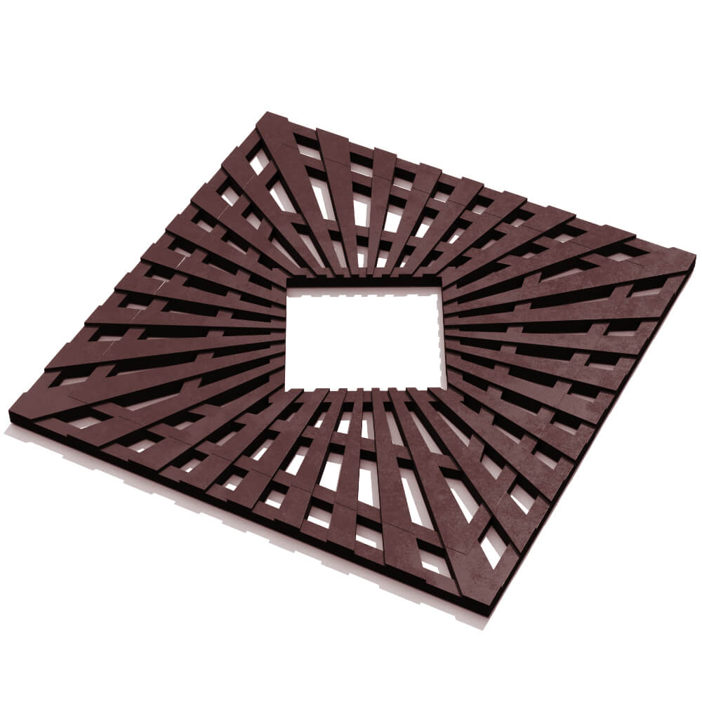 Приствольная решетка для дерева ZKING ATMOSPHERE 1.2х1.2м Коричневая в Чите фото