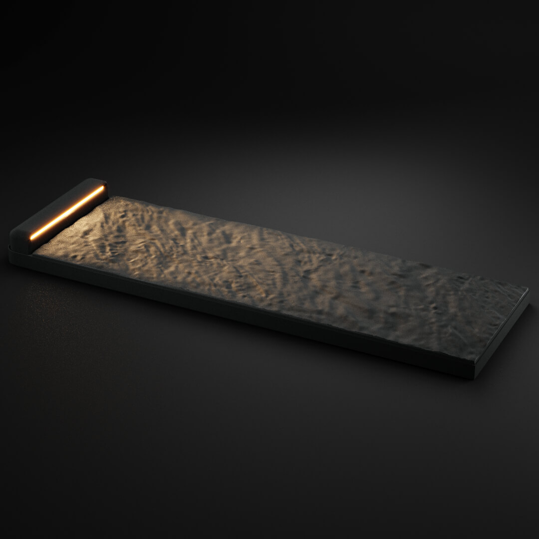 LED Светильник для шаговой плиты STONE Графитовый Серый 330х75х98мм в Чите фото