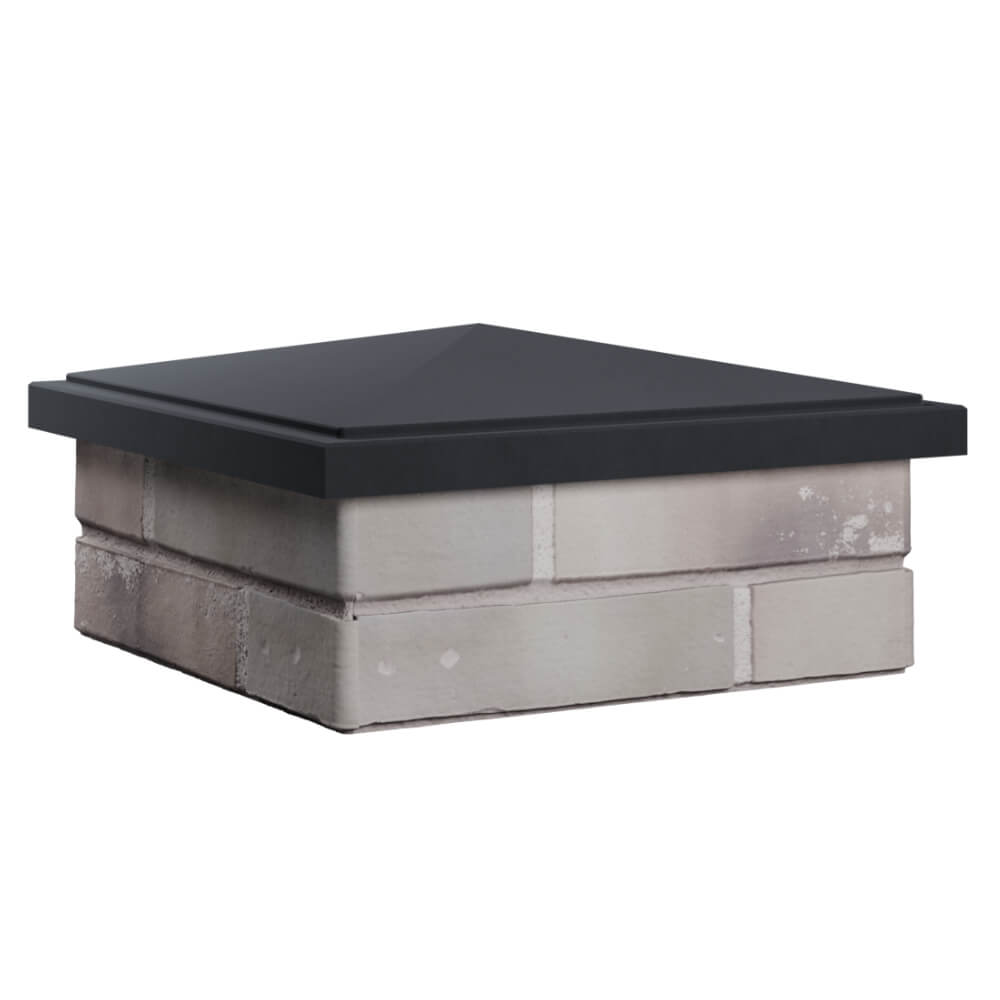 Колпак Zking БонаМоно Серый на столб 1.5х1.5 кирпича (385х385, 400х400мм) в Чите фото