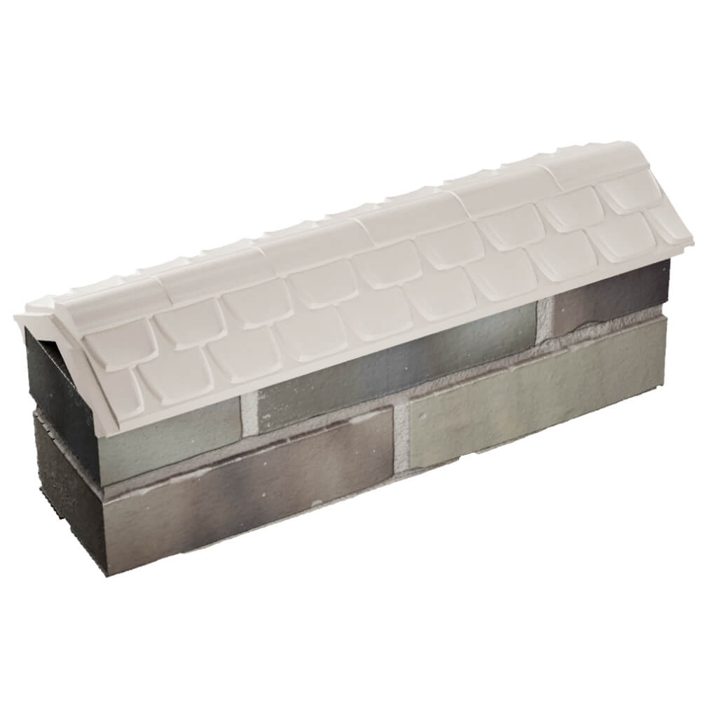 Парапет Zking Эльбрус Бежевый с посадкой на 0.5 кирпича (130мм) в Чите фото