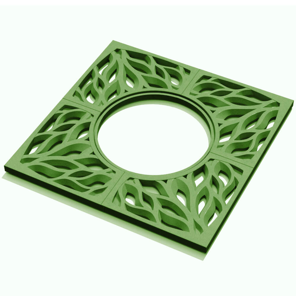 Приствольная решетка для дерева ZKING CRUST 1.2х1.2м Зеленая в Чите фото