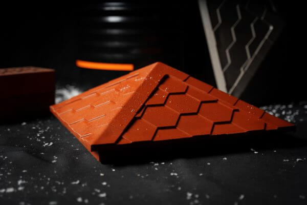 Колпак Zking Эверест Красный на столб 1.5х1.5 кирпича (390х390мм) в Чите фото