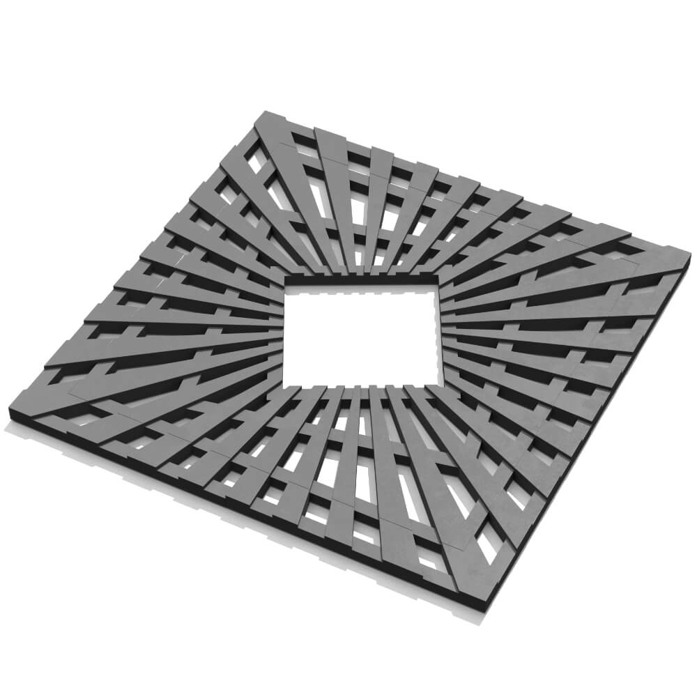 Приствольная решетка для дерева ZKING ATMOSPHERE 1.2х1.2м Серая в Чите фото