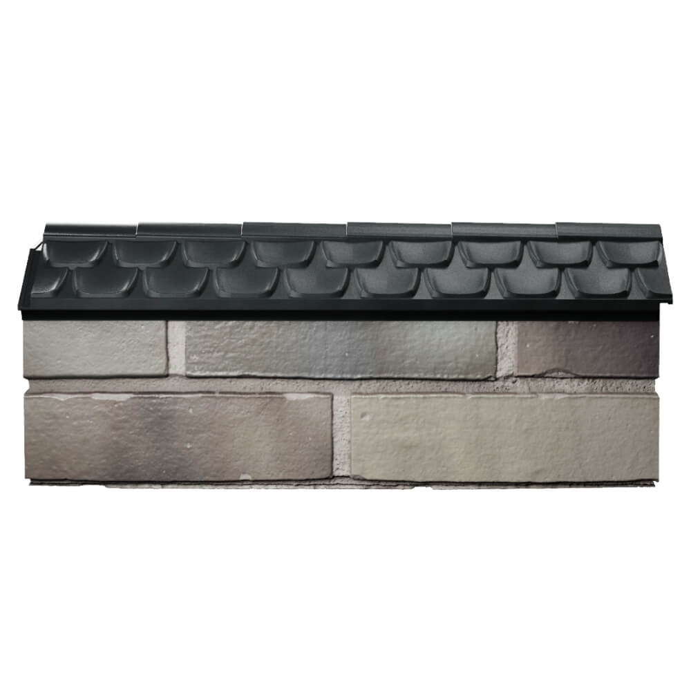 Парапет Zking Эльбрус Черный с посадкой на 0.5 кирпича (130мм) в Чите фото