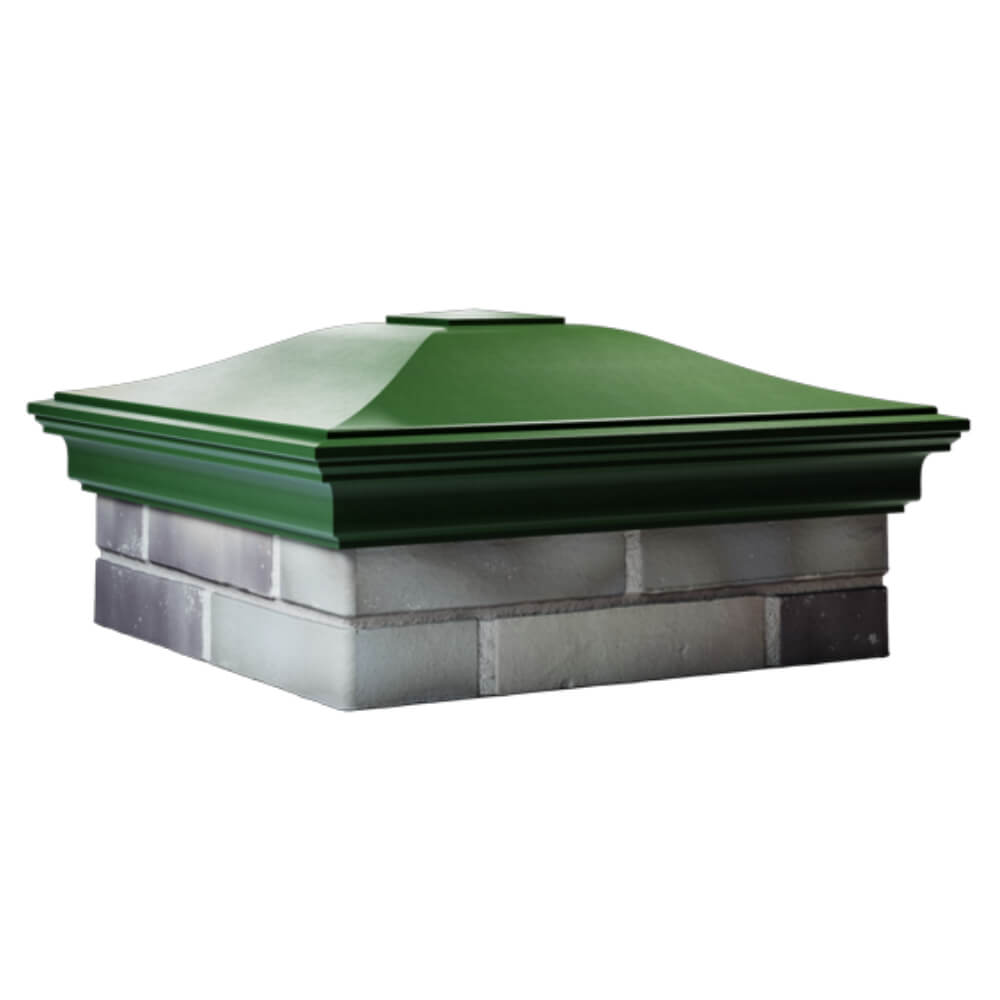 Колпак Zking Монблан Зеленый на столб 2х2 кирпича (515х515мм) в Чите фото