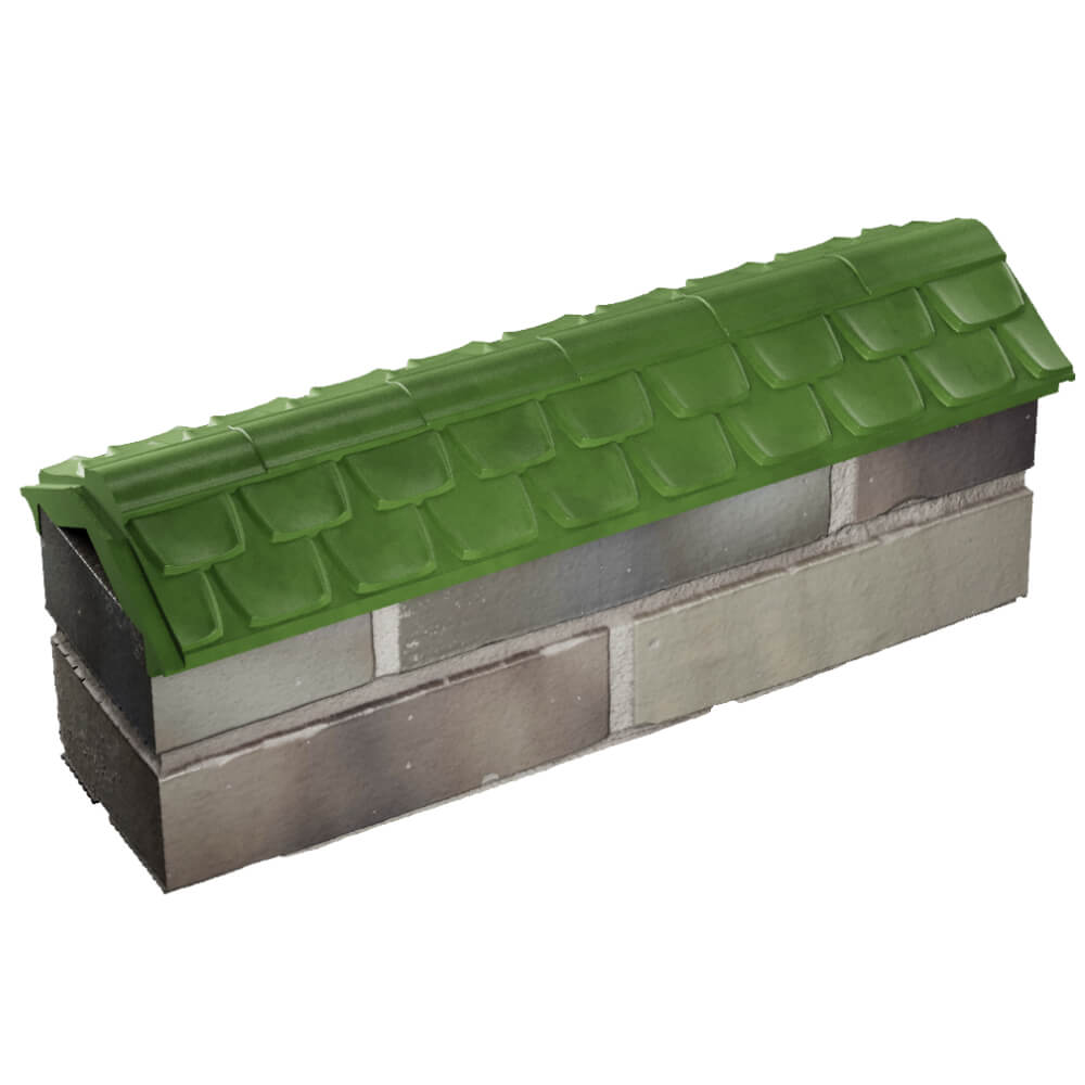 Парапет Zking Эльбрус Зеленый с посадкой на 0.5 кирпича (130мм) в Чите фото